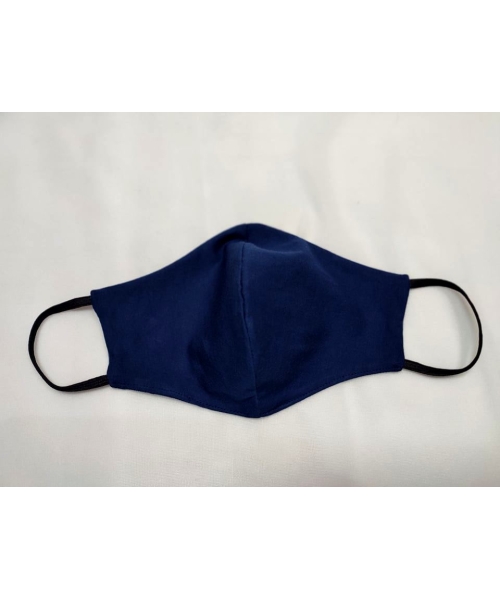 Maska ochronna z bawełny wielorazowego użytku - granatowa